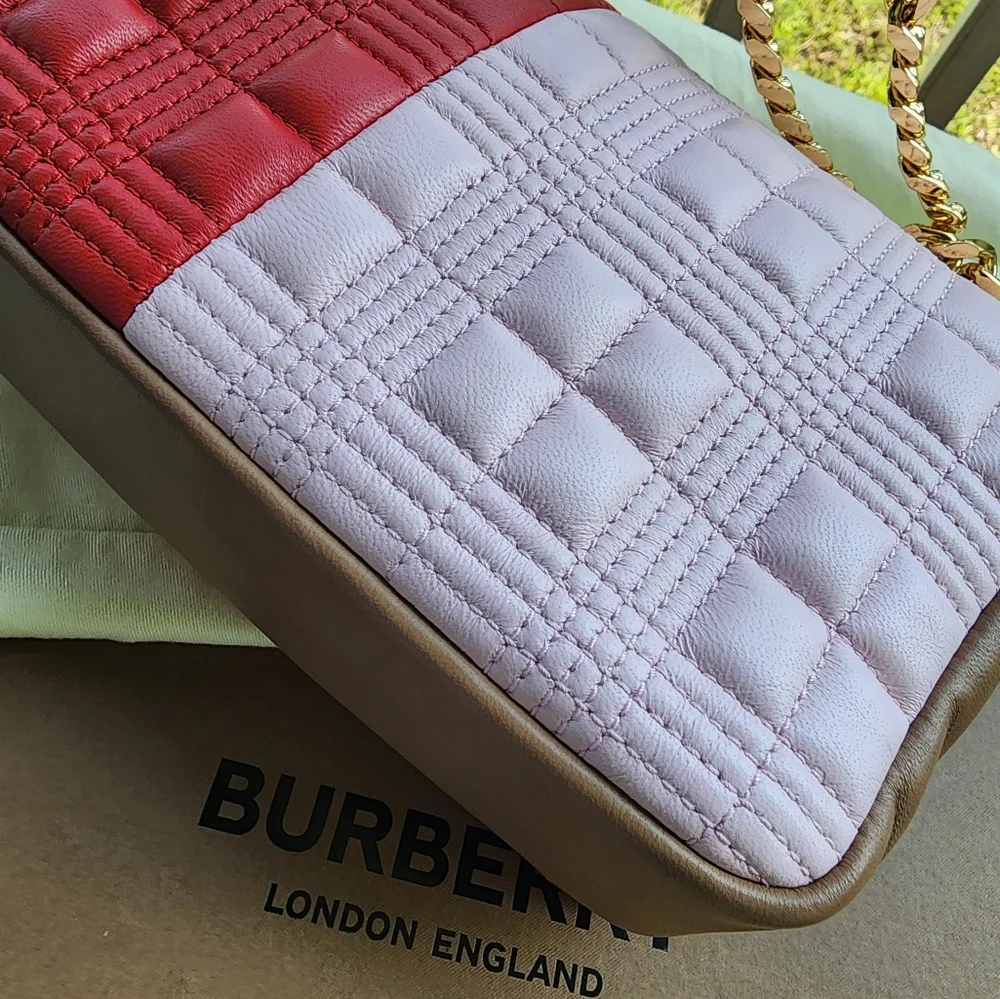 Burberry Lola Tri-color Quilted Medium Shoulder Bag - Picture 13 of 15